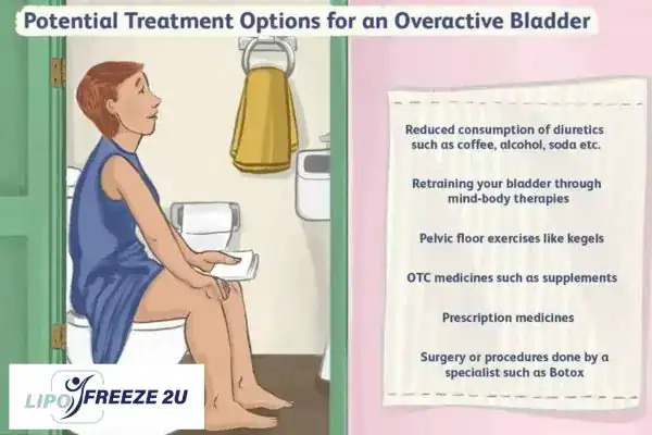 image of woman on toilet because of an overactive bladder Northwood